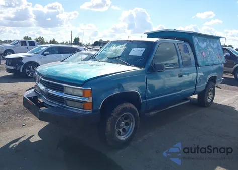 1997 Chevrolet K1500 Fleetside from USA, damaged, VIN 2GCEK19R2V1278501